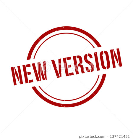 New Version Stamp,New Version Grunge Round Sign 137421431