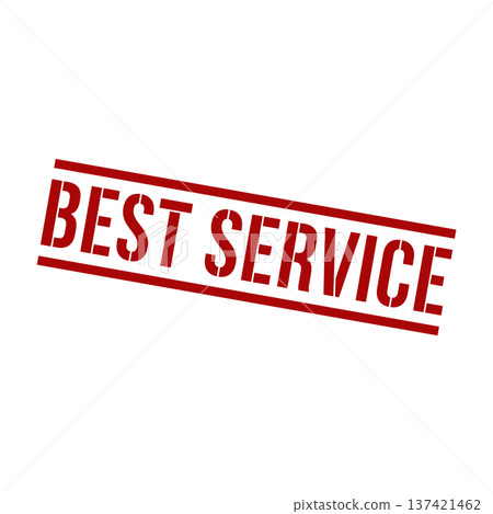 Best Service Stamp,Best Service Square Sign 137421462