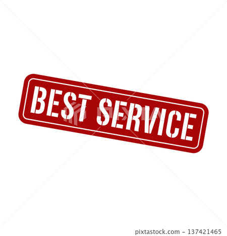Best Service Stamp,Best Service Square Sign 137421465