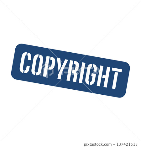 Copyright Stamp,Copyright Square Sign 137421515