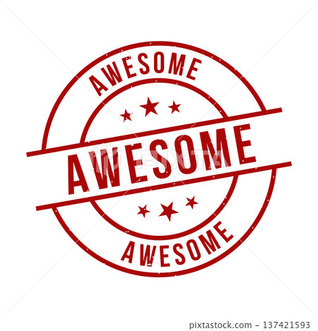 Awesome Stamp,Awesome Grunge Round Sign Awesome Stamp,Awesome Grunge Round Sign 137421593