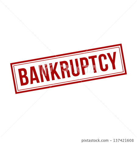 Bankruptcy Stamp,Bankruptcy Square Sign 137421608