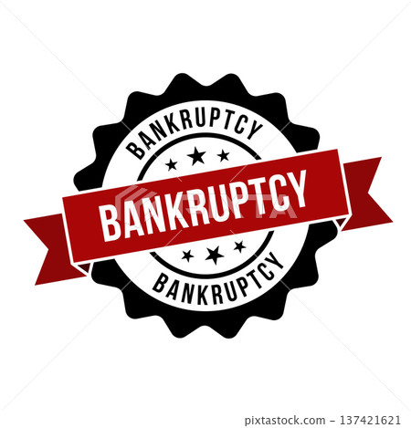 Bankruptcy Stamp,Bankruptcy Round Sign With Ribbon Bankruptcy Stamp,Bankruptcy Round Sign With Ribbon 137421621