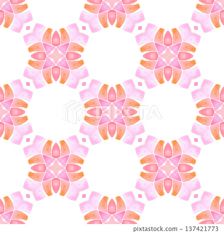Hand painted tiled watercolor border. Orange beautiful boho chic summer design. Tiled watercolor background. Textile ready lovely print, swimwear fabric, wallpaper, wrapping. Hand painted tiled watercolor border. Orange beautiful boho chic summer design. Tiled watercolor background. Textile ready lovely print, swimwear fabric, wallpaper, wrapping. 137421773