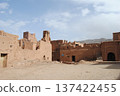 abandoned village on the Handour river valley ruins among the valleys of the Moroccan Atlas 137422455