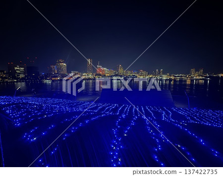 橫濱燈光秀 日本夜景 橫濱夜景 137422735