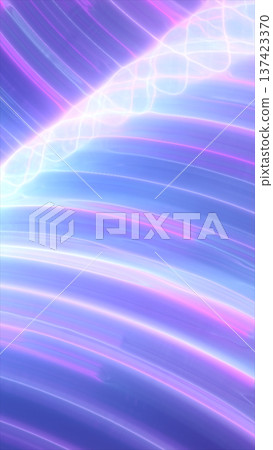 Soft pastel neon light waves and motion trails on gradient background, abstract futuristic backdrop with copy space Soft pastel neon light waves and motion trails on gradient background, abstract futuristic backdrop with copy space 137423370