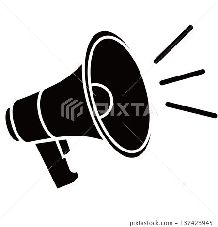 Simple loudspeaker icon 137423945