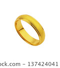 Simple yet elegant gold ring with textured surface, perfect for weddings or special occasions. ring smooth interior ensures comfort, while its classic design adds timeless charm 137424041