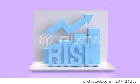 Digital Investment Risk and Online Growth Concept 3d render. Digital Investment Risk and Online Growth Concept 3d render. 137424213