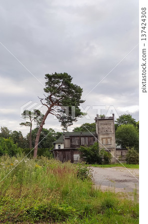 A summer street scene in Jurmala. Bright sunny mood and resort town energy. A summer street scene in Jurmala. Bright sunny mood and resort town energy. 137424308