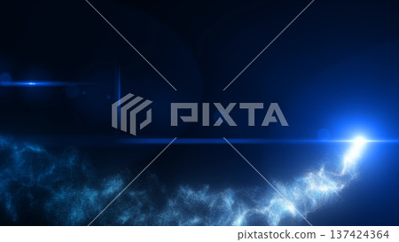 Abstract blue glowing energy magic particle comet flying along the path line futuristic hi-tech. Video 4k, motion design Abstract blue glowing energy magic particle comet flying along the path line futuristic hi-tech. Video 4k, motion design 137424364