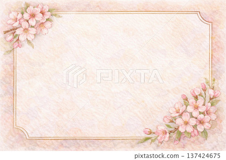 cherry blossom frame cherry blossom frame 137424675