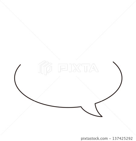 Handwritten and dashed line speech bubble set Simple conversation frame material Handwritten and dashed line speech bubble set Simple conversation frame material 137425292