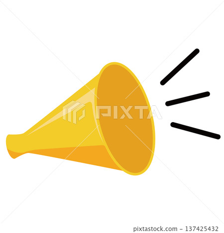 Simple megaphone icon 137425432