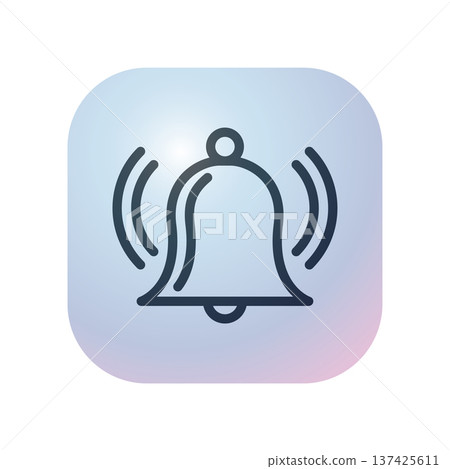 Bell icon design template Bell icon design template 137425611
