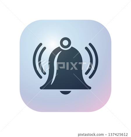 Bell icon design template Bell icon design template 137425612