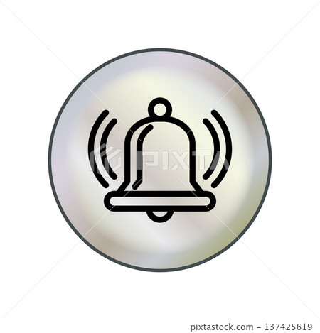 Bell icon design template Bell icon design template 137425619