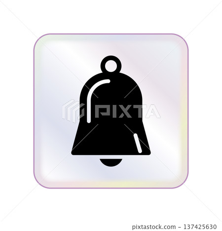Bell icon design template 137425630