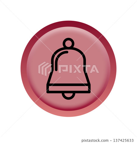 Bell icon design template Bell icon design template 137425633