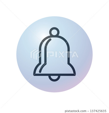 Bell icon design template Bell icon design template 137425635