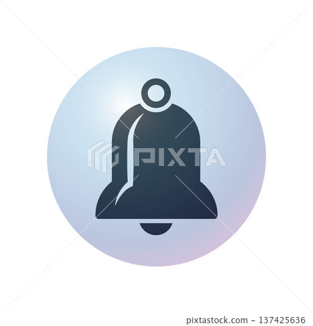 Bell icon design template Bell icon design template 137425636