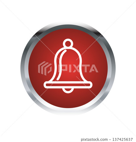 Bell icon design template 137425637