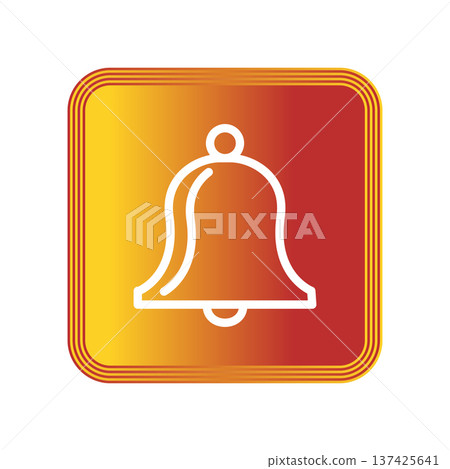 Bell icon design template 137425641