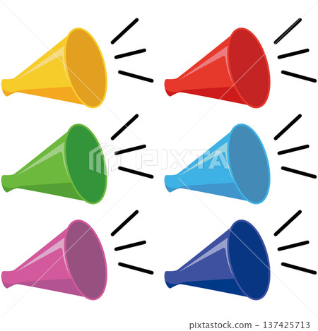 簡單的擴音器圖標 137425713