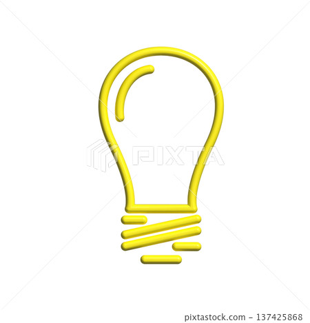 Bulb icon desian template 137425868