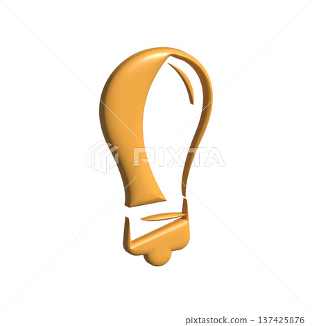 Bulb icon desian template 137425876