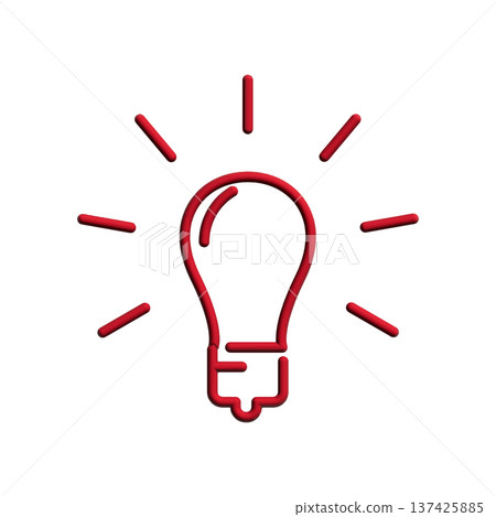 Bulb icon desian template 137425885