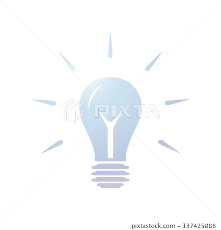Bulb icon desian template 137425888