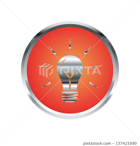 Bulb icon desian template 137425890