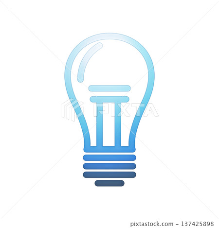 Bulb icon desian template Bulb icon desian template 137425898
