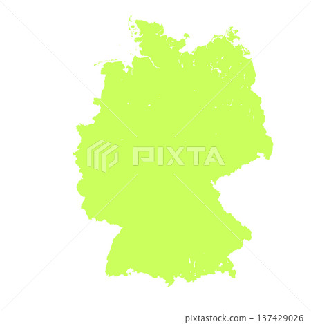 Map of Germany, sign silhouette. World Map Globe. Vector Illustration isolated on white background. Europe continent Map of Germany, sign silhouette. World Map Globe. Vector Illustration isolated on white background. Europe continent 137429026