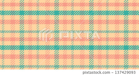 Color twill scotland textile seamless pattern. Fabric texture check tartan plaid. Abstract geometric background for cloth, card, fabric. Monochrome graphic repeating design. Modern squared ornament 137429093