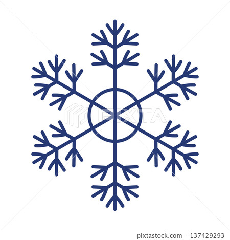 Blue template snowflake with shadow. Isolated snowflakes icon, round mandala. Winter Holiday cartoon flat illustration. Merry Christmas and New year Vector. Hand draw style Blue template snowflake with shadow. Isolated snowflakes icon, round mandala. Winter Holiday cartoon flat illustration. Merry Christmas and New year Vector. Hand draw style 137429293