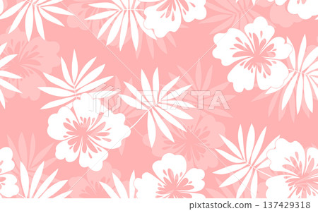 Seamless floral pattern based on traditional folk art ornaments. Colorful flowers on color background. Scandinavian style. Sweden nordic style. Vector illustration. Simple minimalistic pattern Seamless floral pattern based on traditional folk art ornaments. Colorful flowers on color background. Scandinavian style. Sweden nordic style. Vector illustration. Simple minimalistic pattern 137429318