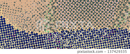 Abstract pop art creative concept. Colorful polka dots retro comics background. Cartoon modern halftone pattern. Design for poster, card, sale banner, empty bubble Abstract pop art creative concept. Colorful polka dots retro comics background. Cartoon modern halftone pattern. Design for poster, card, sale banner, empty bubble 137429335