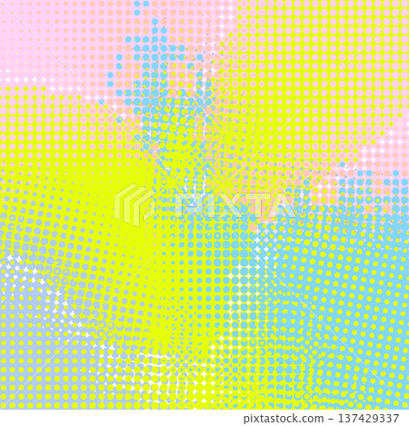 Abstract pop art creative concept. Colorful polka dots retro comics background. Cartoon modern halftone pattern. Design for poster, card, sale banner, empty bubble Abstract pop art creative concept. Colorful polka dots retro comics background. Cartoon modern halftone pattern. Design for poster, card, sale banner, empty bubble 137429337