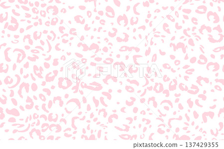 Abstract modern leopard seamless pattern. Animals fashion trendy background. Color decorative vector illustration for print, fabric, textile. Modern ornament of stylized skin 137429355
