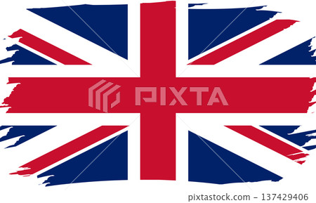Flag of United Kingdom. English national symbol in official colors. Template icon. Abstract vector background Flag of United Kingdom. English national symbol in official colors. Template icon. Abstract vector background 137429406