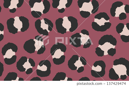 Abstract modern leopard seamless pattern. Animals trendy background. Color decorative vector stock illustration for print, card, postcard, fabric, textile. Modern ornament of stylized skin Abstract modern leopard seamless pattern. Animals trendy background. Color decorative vector stock illustration for print, card, postcard, fabric, textile. Modern ornament of stylized skin 137429474