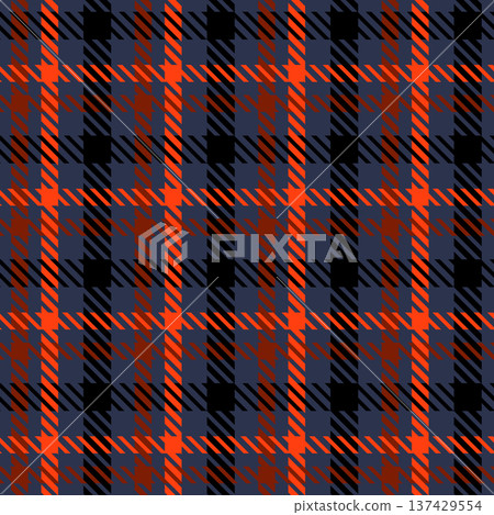 Color twill scotland textile seamless pattern. Fabric texture check tartan plaid. Abstract geometric background for cloth, card, fabric. Monochrome graphic repeating design. Modern squared ornament Color twill scotland textile seamless pattern. Fabric texture check tartan plaid. Abstract geometric background for cloth, card, fabric. Monochrome graphic repeating design. Modern squared ornament 137429554