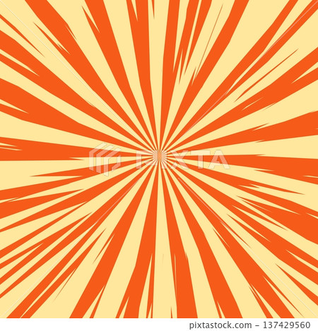Pop art radial colorful comics book magazine cover. Striped digital background. Cartoon funny retro pattern strip mock up. Vector halftone illustration. Sunburst, starburst shape Pop art radial colorful comics book magazine cover. Striped digital background. Cartoon funny retro pattern strip mock up. Vector halftone illustration. Sunburst, starburst shape 137429560