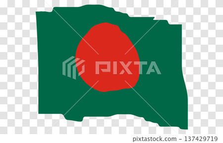 Waving Flag of Bangladesh. Bangladeshi national symbol in official colors. Template icon. Abstract vector background. Fluttering effect Waving Flag of Bangladesh. Bangladeshi national symbol in official colors. Template icon. Abstract vector background. Fluttering effect 137429719