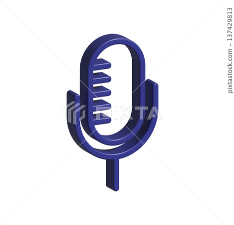 Mic icon design template Mic icon design template 137429813