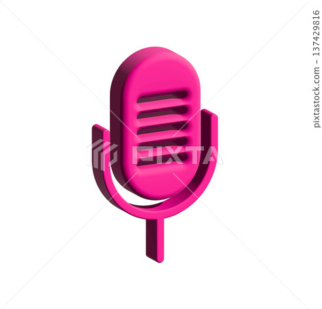 Mic icon design template 137429816