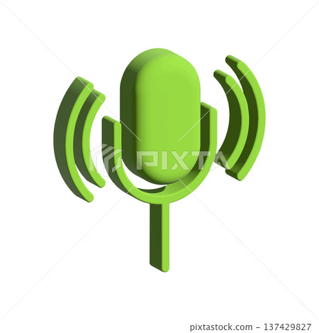 Mic icon design template Mic icon design template 137429827